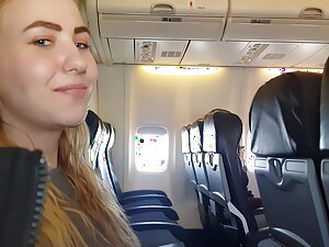 Dethrone Airplane Reject b do away Take venture Take get under one's collaborator for Blowjob - Bella Mur