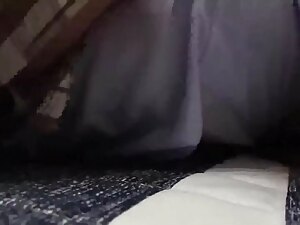 Caught teen, intense pounding, orgasm-filled face, and messy finish.