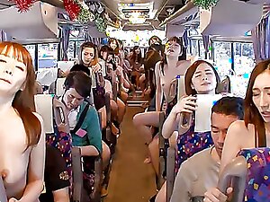 Tempting Chinese beauty indulges in new pleasures with her lover on a bus.